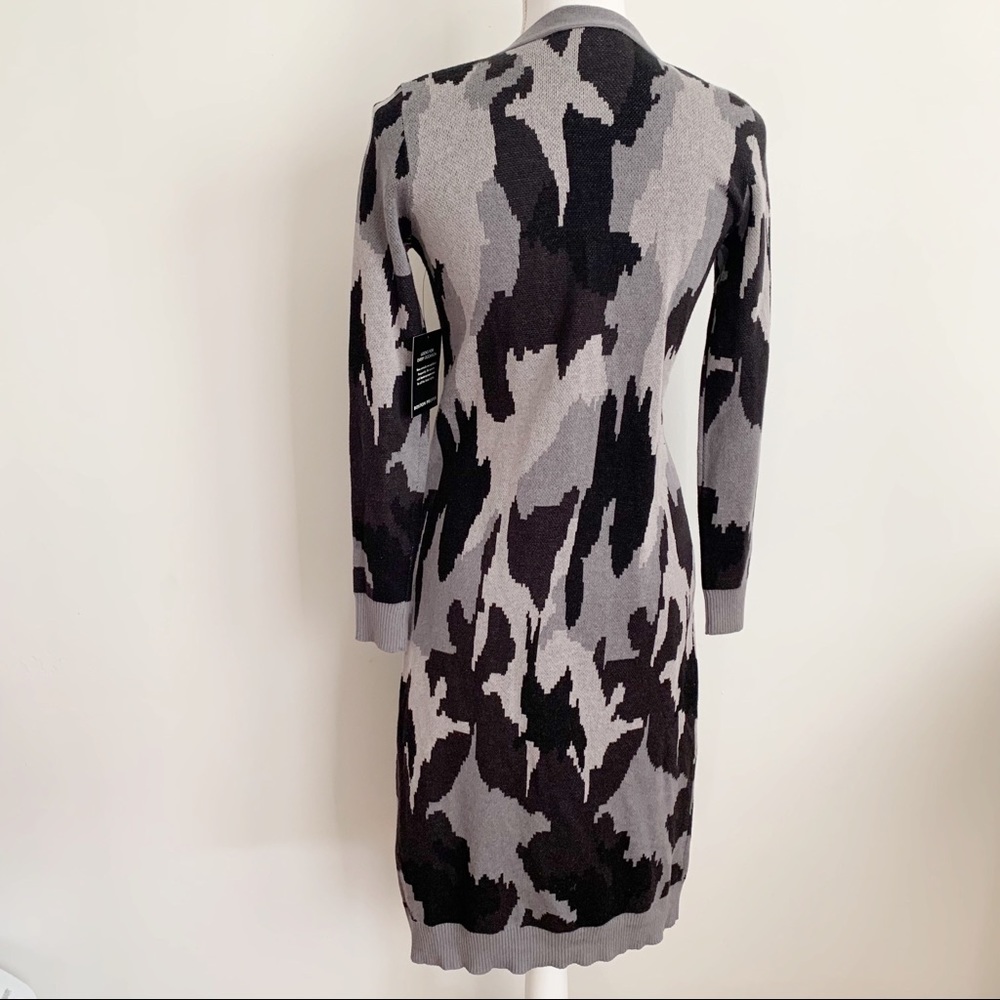 NWT Boston Proper Camouflage Duster Long Line Open Cardigan Sz XXS - Picture 10 of 13